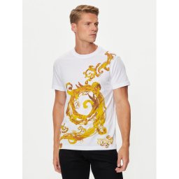 Versace Jeans Couture Póló 76GAH6SW Fehér Regular Fit