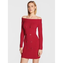 Elisabetta Franchi Kötött ruha AM-70T-26E2-V520 Piros Slim Fit