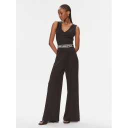 KARL LAGERFELD Kezeslábas 240W1356 Fekete Slim Fit