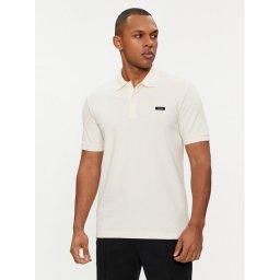 Calvin Klein Pólóing K10K111196 Fehér Slim Fit