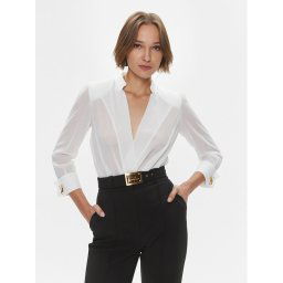 Elisabetta Franchi Body CB-009-37E2-V380 Fehér Regular Fit
