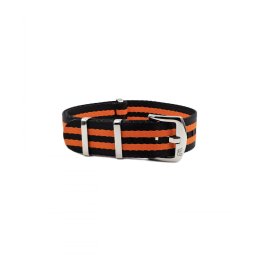 WB Original ultra prémium Nato óraszíj fekete/narancs, 20mm