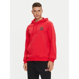 Hugo Pulóver Dimonihood 50520159 Piros Regular Fit
