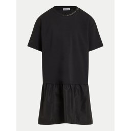 Calvin Klein Jeans Hétköznapi ruha Mix Media Intrasia IG0IG02576 D Fekete Regular Fit