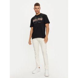 Just Cavalli Póló 76OAHG12 Fekete Regular Fit