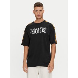 Versace Jeans Couture Póló 76GAH613 Fekete Regular Fit