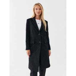 Boss Gyapjú kabát Catara 50501019 Fekete Slim Fit