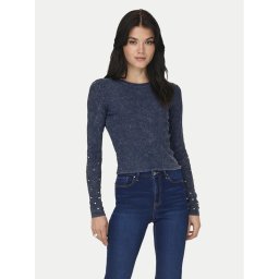 ONLY Blúz Valerie 15326874 Sötétkék Slim Fit