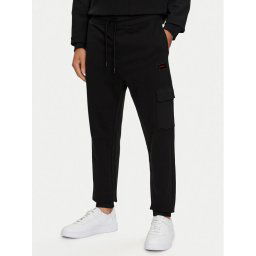 Hugo Melegítő alsó Dwellrom_Gel 50528176 Fekete Relaxed Fit