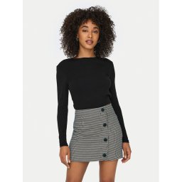 ONLY Blúz Riley 15323159 Fekete Slim Fit