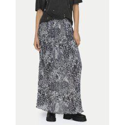 ONLY Rakott szoknya Ria 15329220 Szürke Regular Fit