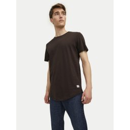 Jack&Jones Póló Jjenoa 12113648 Barna Long Line Fit