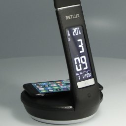 RTL 204 stm.LED lámpa.fekete Qi 6W RETLUX