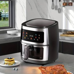 Air Fryer Forró Levegős Sütő 8L - Extra Nagy, 2400W - KIMIYO