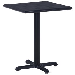 vidaXL fekete kerti asztal 60 x 60 x 75 cm