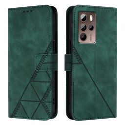 TRIANGLE Pénztárca tok szíjjal HTC U24 Pro zöld