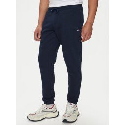 Tommy Jeans Melegítő alsó Flag DM0DM20473 Sötétkék Slim Fit