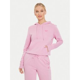 Reebok Pulóver French Terry Hoodie 100075858 Rózsaszín Regular Fit
