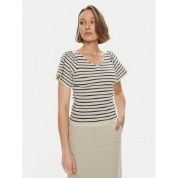 Vero Moda Blúz Ginny 10278323 Fehér Slim Fit