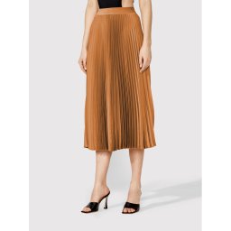 Simple Rakott szoknya SDD006 Barna Regular Fit