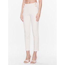 Liu Jo Szövet nadrág WA3236 T9257 Ekru Slim Fit