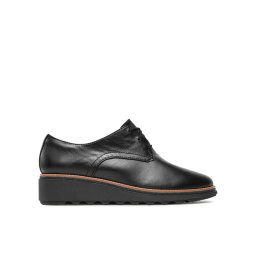 Clarks Oxford cipők Sharon Rae 261754164 Fekete