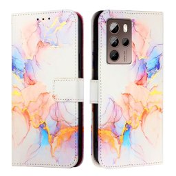 ART MARBLE pénztárcavédő HTC U24 Pro készülékhez WHITE NARANCS