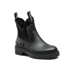 Calvin Klein Jeans Gumicsizma Mid Rainboot Chelsea YW0YW01034 Fekete