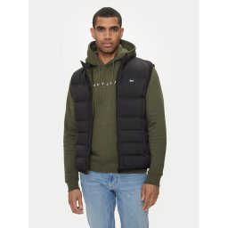Tommy Jeans Mellény DM0DM18896 Fekete Regular Fit