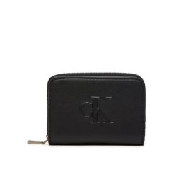Calvin Klein Jeans Kis női pénztárca Sculpted Med Zip K60K612741 Fekete
