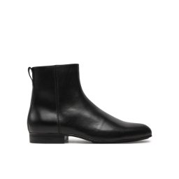 Calvin Klein Bakancs Boot W/ Zip Lth HM0HM01501 Fekete