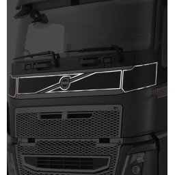 Volvo inox dísz a hűtőrács fölé 2021-
