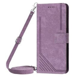 STRIPE Pénztárca tok szíjjal Sony Xperia 1 VI lila