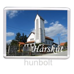 Hárskút Magyarok Nagyasszonya-templom hűtőmágnes (műanyag keretes)