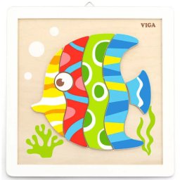 Kifestős puzzle Hal