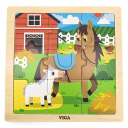 Puzzle 9 db-os - Lovas
