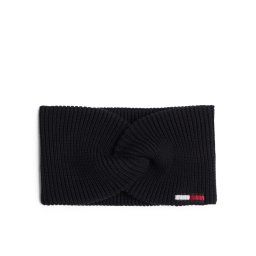 Tommy Hilfiger Hajszalag Elongated Flag AW0AW16776 Fekete
