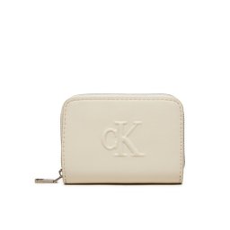 Calvin Klein Jeans Kis női pénztárca Sculpted Med Zip K60K612741 Ekru