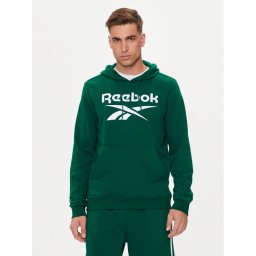 Reebok Pulóver Identity Big Logo 100076427 Zöld Regular Fit