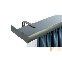 DecoLino Premium profil 07 antracit - Design karnis szett oldalfali tartóval (10 színben választható)