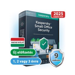 Kaspersky Small Office Security 9 PC-re, 1 szerverre, 1 éves előfizetés