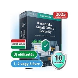 Kaspersky Small Office Security 10 PC-re, 1 szerverre, 1 éves előfizetés