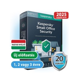 Kaspersky Small Office Security 20 PC-re, 2 szerverre, 1 éves előfizetés