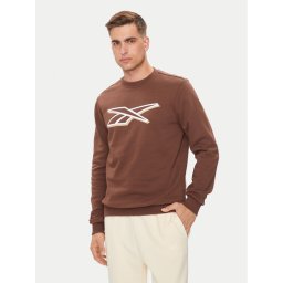 Reebok Pulóver Vector Logo 100202412 Barna Regular Fit