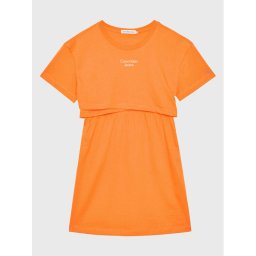 Calvin Klein Jeans Hétköznapi ruha Overlap IG0IG01959 Narancssárga Regular Fit