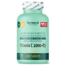 Herbiovit vitamin C1000 + D3 retard tabletta 100 db