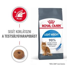 Royal Canin Light Weight Care - Száraz táp felnőtt macskák részére az ideális testsúly eléréséért 8kg