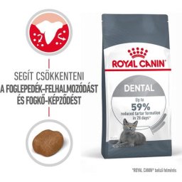 Royal Canin Dental Care - Száraz táp felnőtt macskák részére a fogkőképződés csökkentéséért 8kg