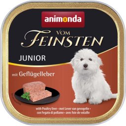 Animonda Vom Feinsten Junior – Baromfi májas kutyaeledel (44 x 150 g) 6.6kg