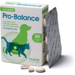 Protexin Pro-Balance probiotikus és prebiotikus rágótabletta kutyáknak és macskáknak 30 db